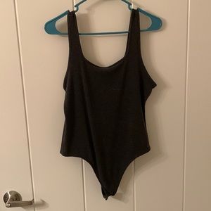 american eagle gray bodysuit